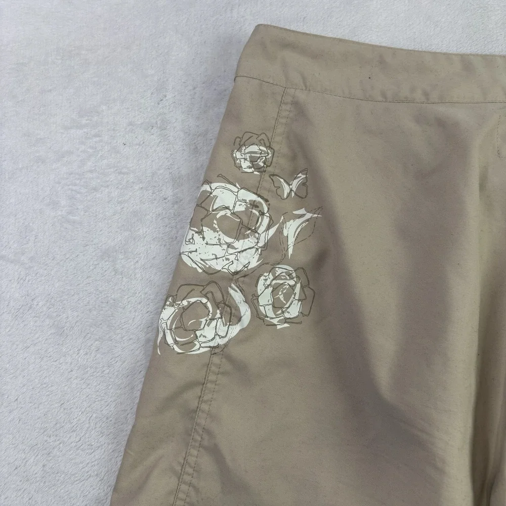 Salomon Beige Waterproof Swim Trunks Board Shorts Men's 12
